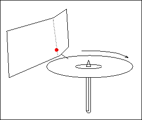 diagram of how to play a 78 with a pencil, paper and straightpin